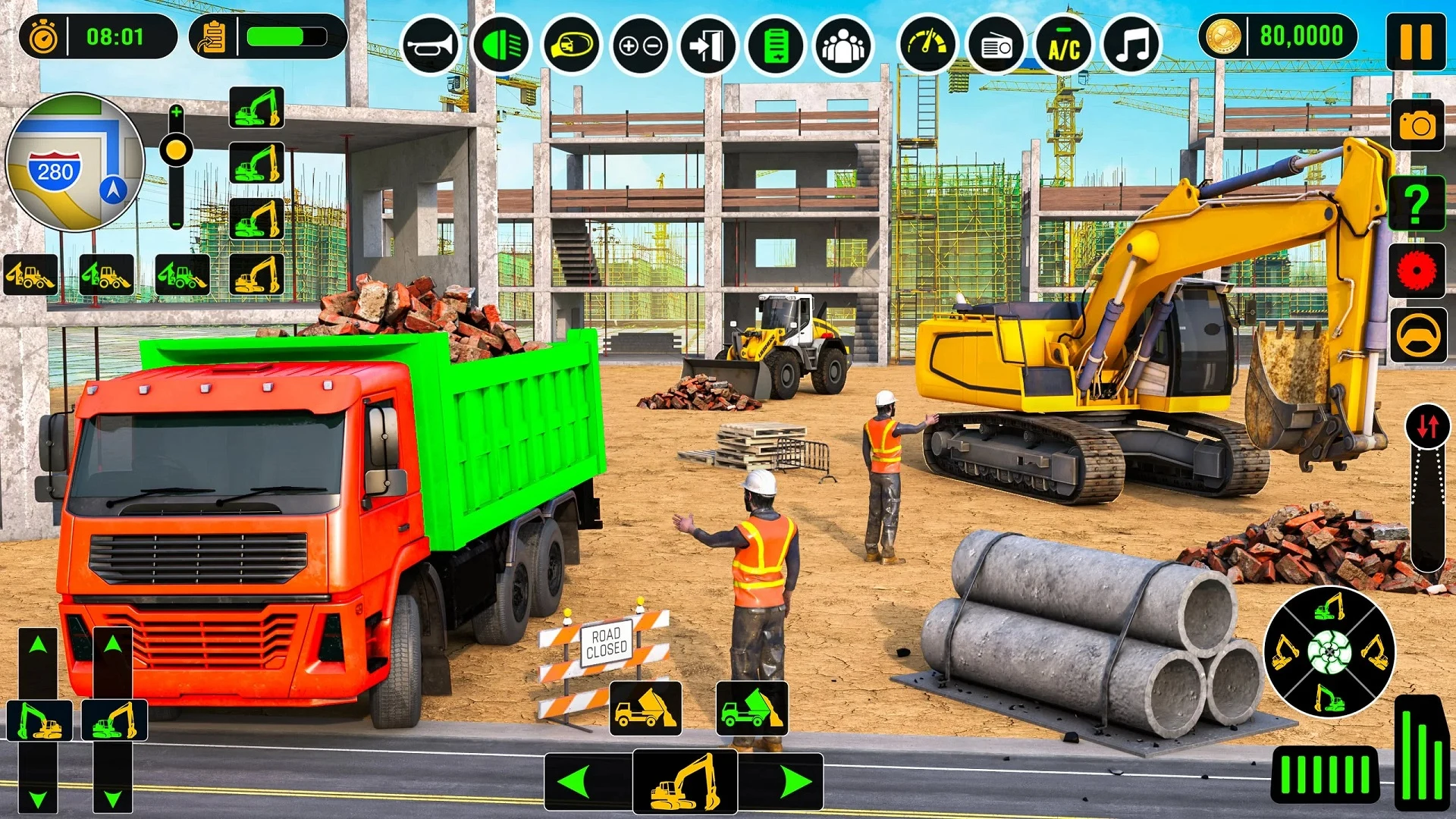 Road Construction Games 3D screenshot